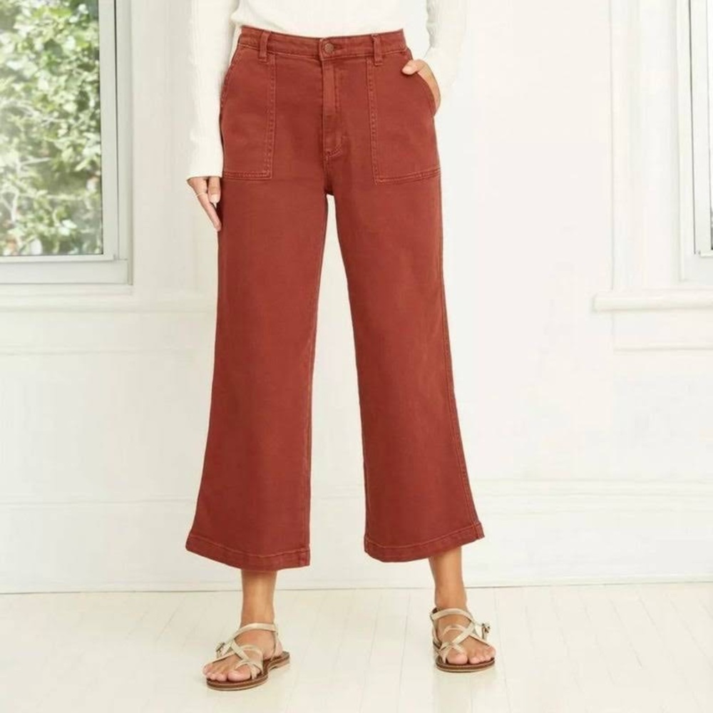 FINAL🚨DONATING SOON‼️ High-Rise Wide Leg Cropped Jeans